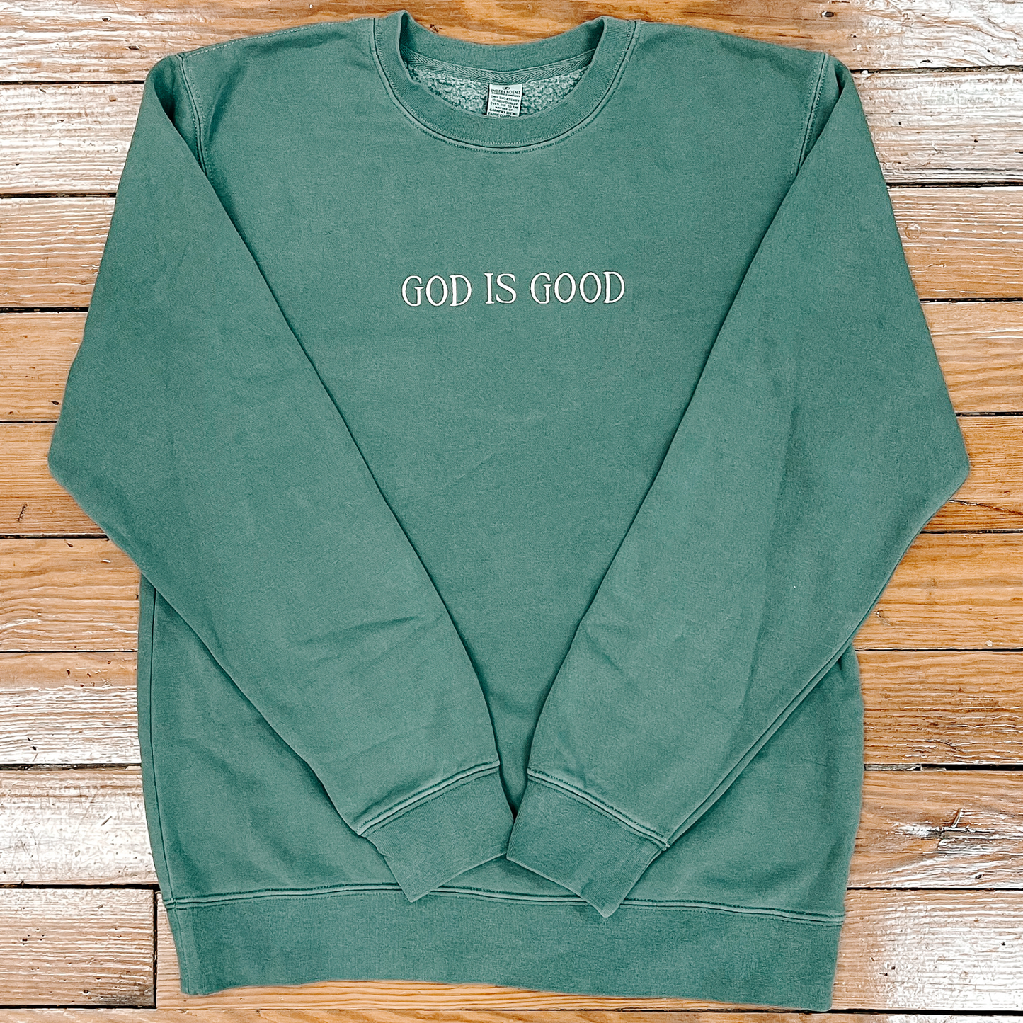 God Is Good Embroidered Sweatshirt