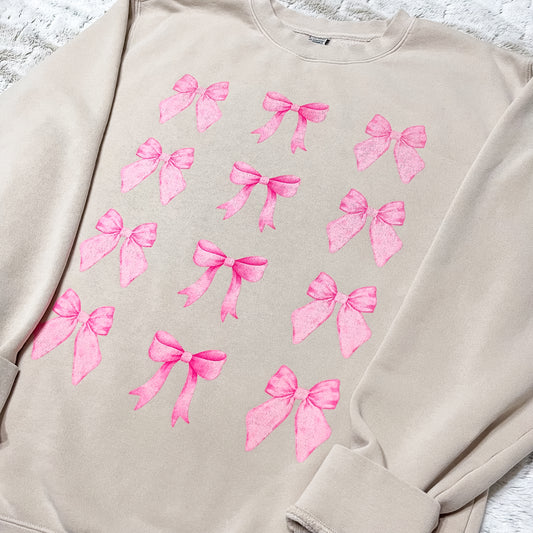 Pink Bow Sweatshirt