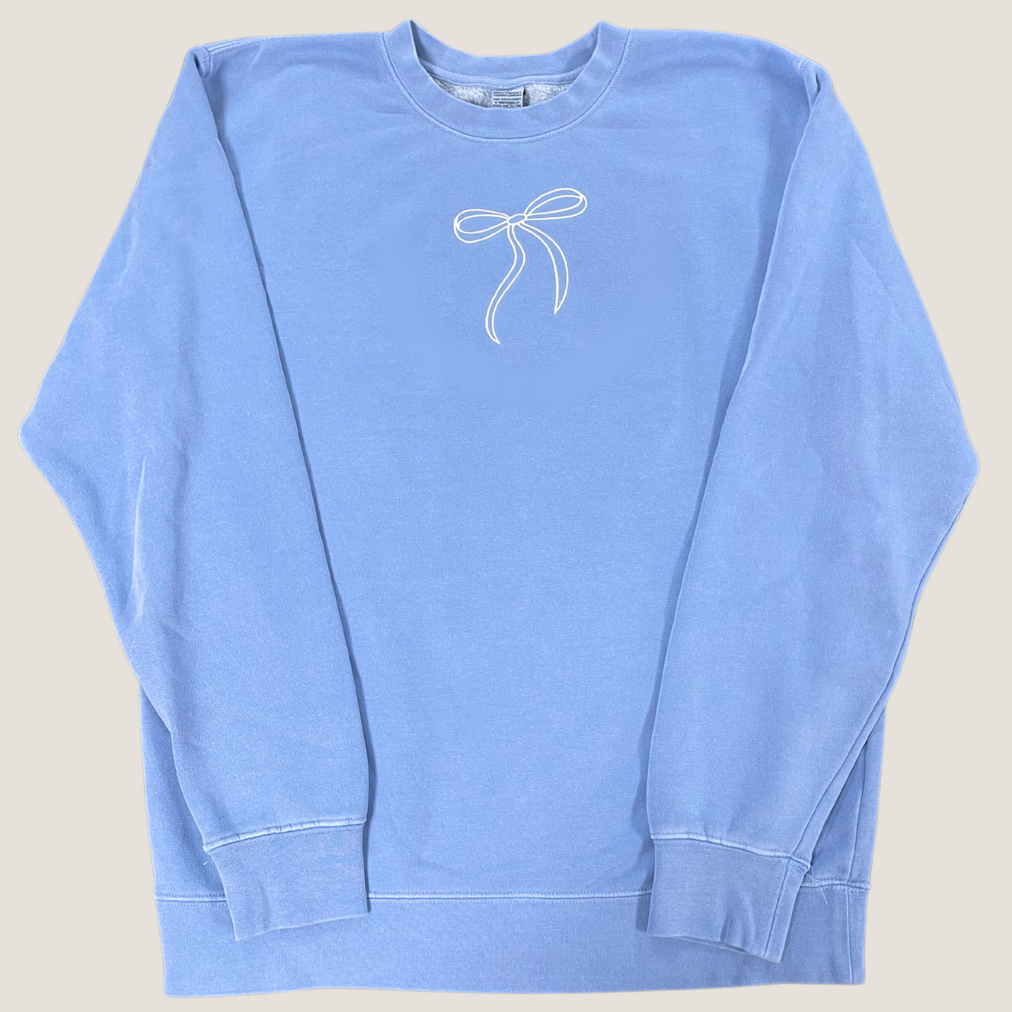 Bow Embroidered Sweatshirt