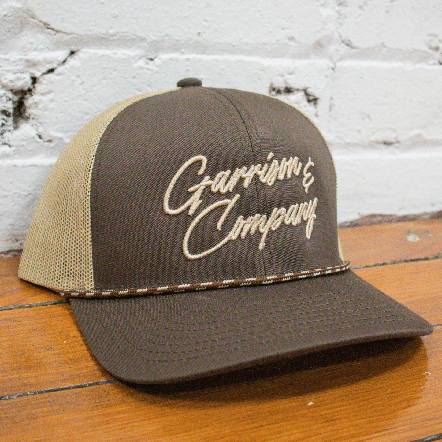 Brown Script Hat - Garrison & Co.