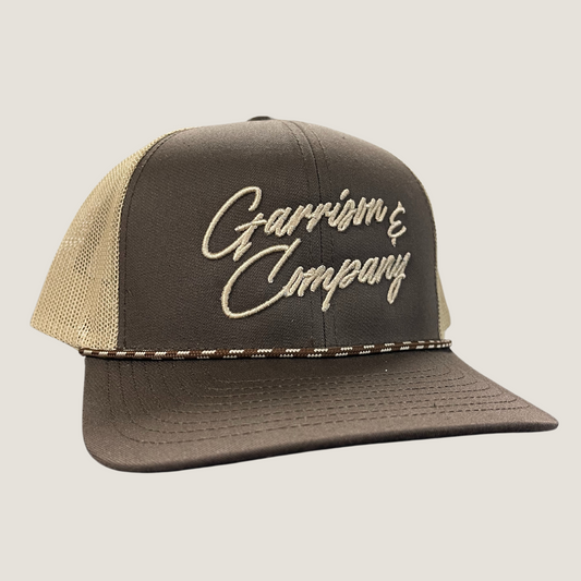 Brown Script Hat