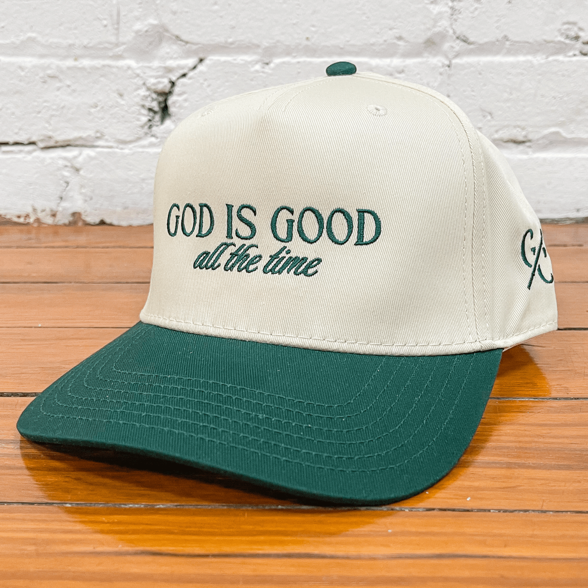 God Is Good Green Trucker Hat - Garrison & Co.