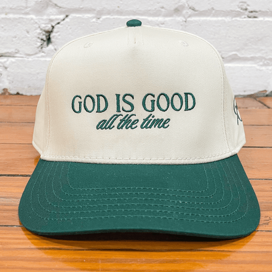 God Is Good Green Trucker Hat - Garrison & Co.