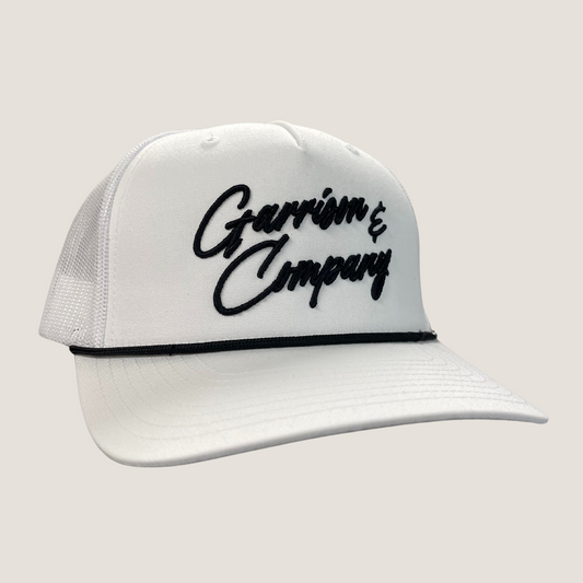 White Script Hat